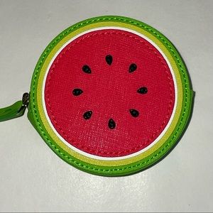 Limited Ed. KATE SPADE Make A Splash Watermelon Leather Coin Purse NWT